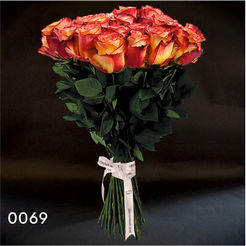 букет из роз одноголовых (эквадор h 100 см)